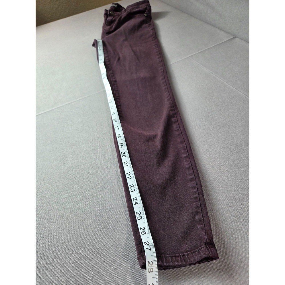 Buffalo Jeans Womens 2/26 Maroon Hanna High Rise Soft Stretch Skinny Pants - Picture 6 of 10